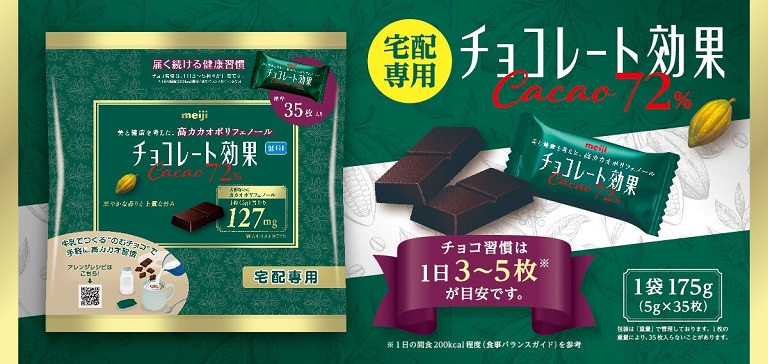 チョコレート効果カカオ72%袋